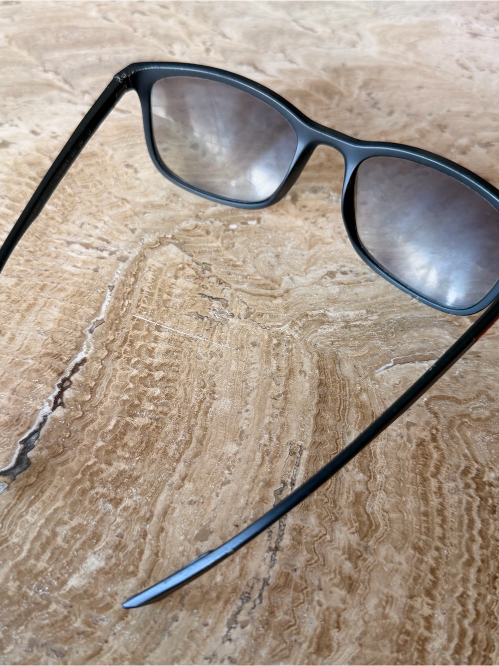 Prada Men’s Black Sunglasses with Dark Lenses - Picture 3 of 4